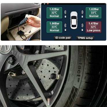 USB TPMS Tyre Pressure Monitoring Sensors System