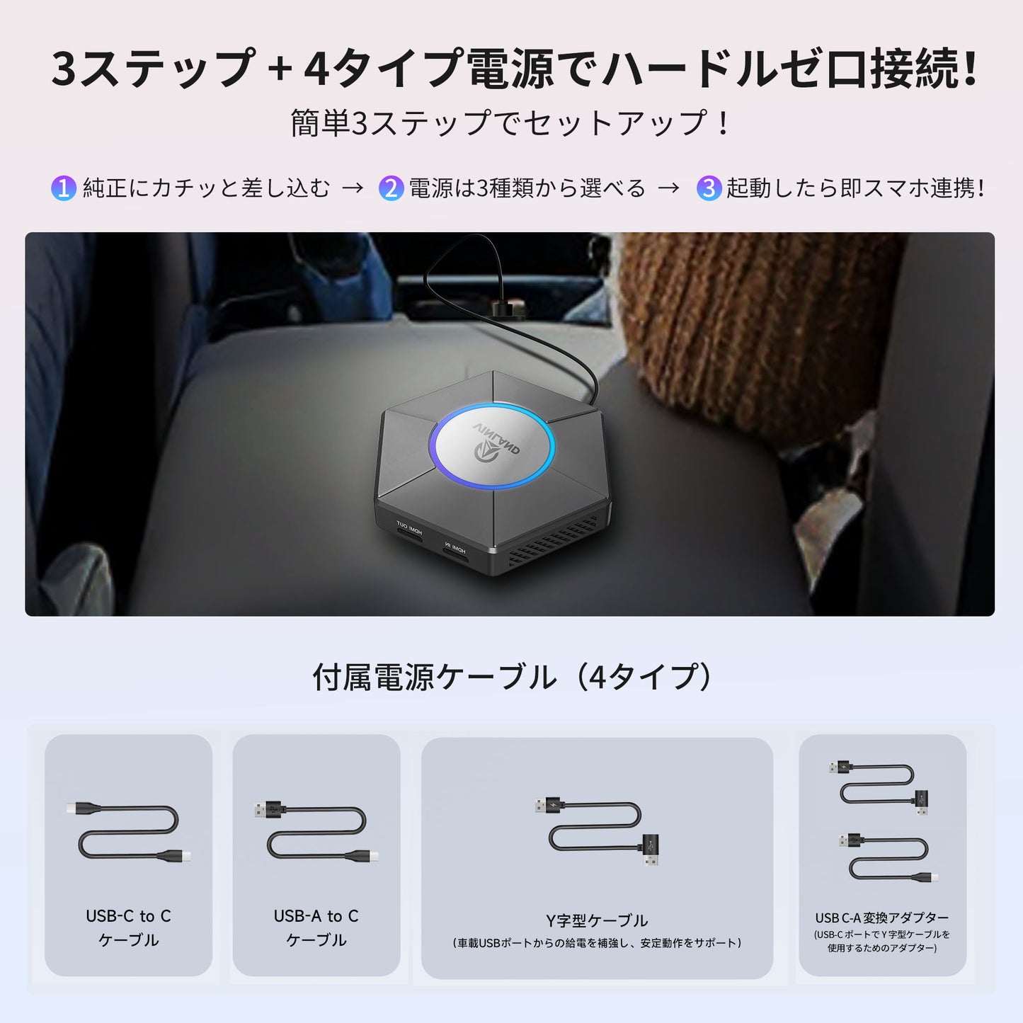 NXPRBK-J NEXUS PRO Smart Box ワイヤレス CarPlay/Android Auto