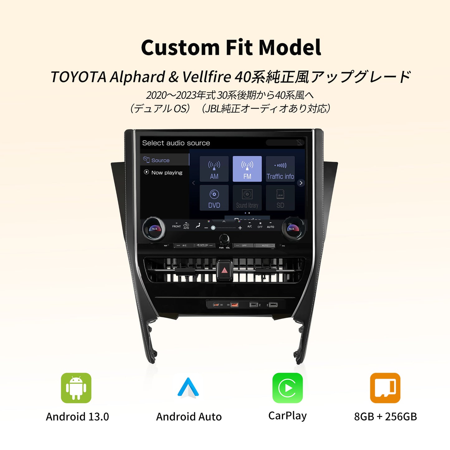 RVA240DS 30系アルファード/ヴェルファイア専用 Androidカーナビ