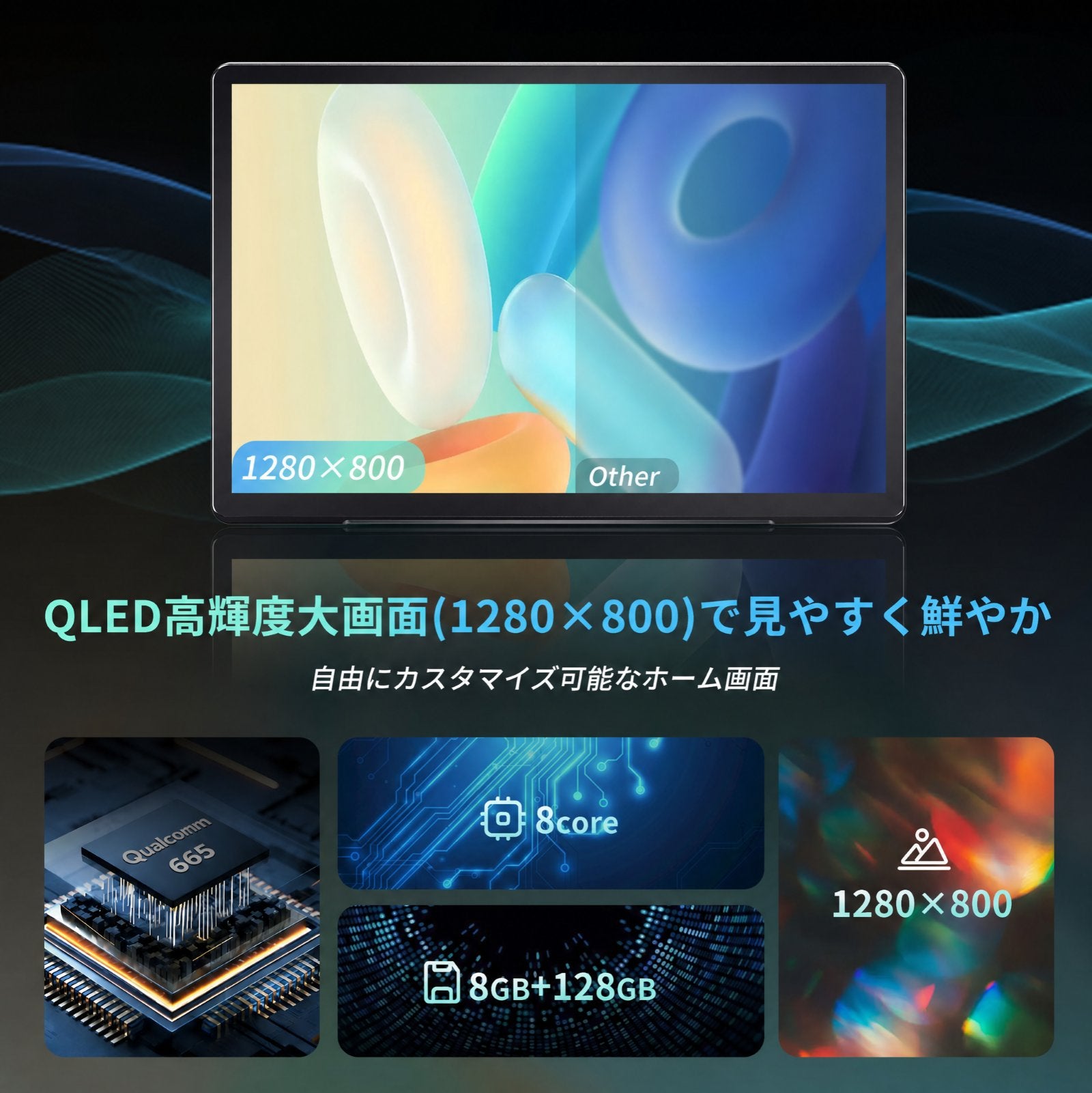 V13G110 10.1インチ QLED 浮動式プレミアムカーナビ – VINLAND.JP