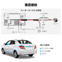VIN-HD02LR 720P高画質 駐車支援バックカメラ LRVリアビュー対応